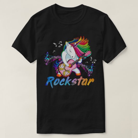 T-shirt Star du rock musicien de rock chanteur (Design devant)