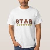 T-shirt STAR Rating Funny Cute Smiley Star Design (Devant)