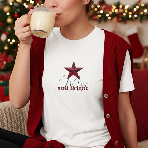 T-shirt Star rustique Merry & Bright