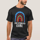 T-shirt Star Spangled Girl 4th Of July (Devant)