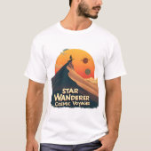 T-shirt Star Wanderer : Retro Cosmic Tee (Devant)