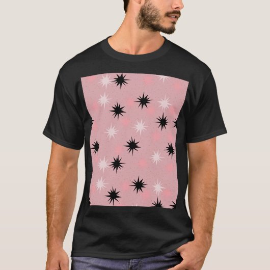 T-shirt Starbursts rose atomique (Devant)