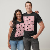 T-shirt Starbursts rose atomique (Unisexe)