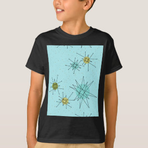 T-shirt Starbursts van het Ei van Robin de Blauwe