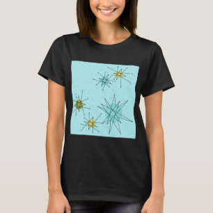 T-shirt Starbursts van het Ei van Robin de Blauwe