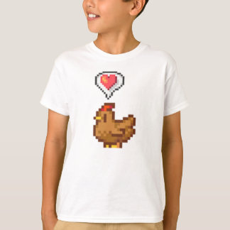 T-shirt Stardew Valley Joyeux poulet Brown