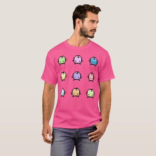 T-shirt Stardew Valley Pastel Junimos (Devant entier)
