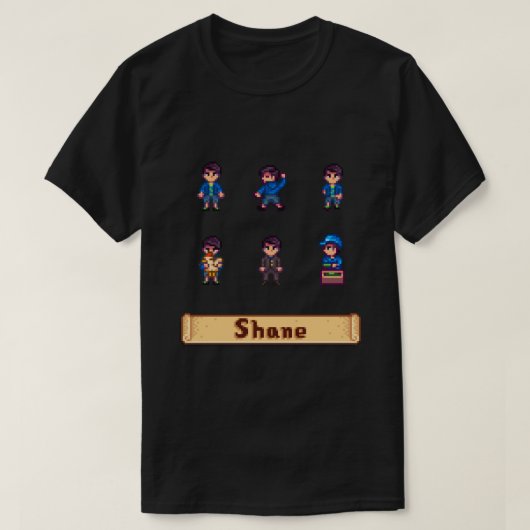 T-shirt Stardew Valley Sprites - Shane Sticker.png (Design devant)