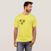 T-shirt Starfish sur la plage de sable Art d'été (Devant entier)