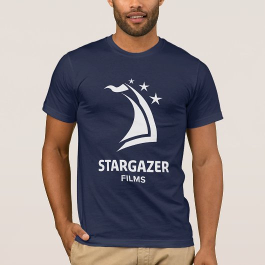 T-shirt Stargazer Films Logo Short Sleeve, Navy (Devant)