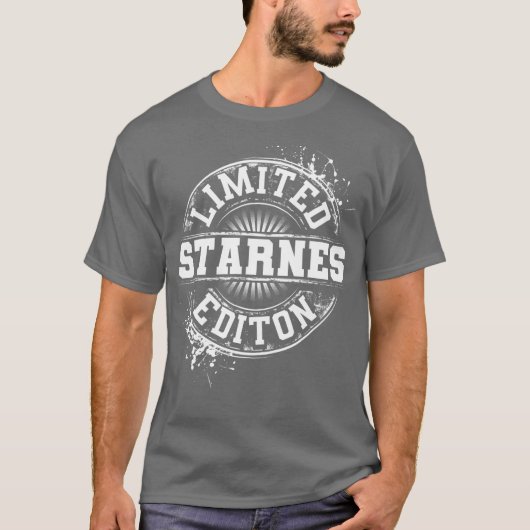 T-shirt STARNES Funny Nom de famille Arbre d'anniversaire (Devant)