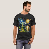 T-shirt Starry Night Alaskan Malamute Chien Van Gogh Lover (Devant entier)