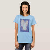 T-shirt Starry Night Angel (Image sur le devant) (Devant entier)