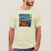 T-shirt Starry Night Arches National Park (Devant)