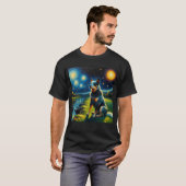 T-shirt Starry Night Australian Cattle Dog Van Gogh Lover (Devant entier)