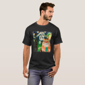 T-shirt Starry Night Cat Van Gogh Ghost Scary Halloween Co (Devant entier)