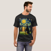 T-shirt Starry Night Doberman Pinscher Chien Van Gogh Love (Devant entier)