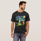 T-shirt Starry Night Lapphund Finlandais Chien Van Gogh Lo (Devant entier)