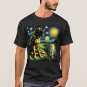 T-shirt Starry Night Mastiff Chien Van Gogh Lover (Devant)