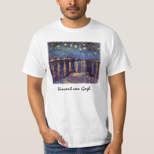 T-shirt Starry Night Over the Rhone par Vincent van Gogh (Devant)
