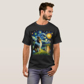T-shirt Starry Night Shelter Chien Van Gogh Lover (Devant entier)