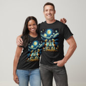 T-shirt Starry Night Trois Beagles hurlent à Moon Dog (Unisexe)