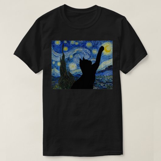 T-shirt Starry Night Van Gogh Peinture Funny Amoureux de l (Design devant)