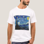 T-shirt Starry Night, Vincent van Gogh<br><div class="desc">Vincent Willem van Gogh (30 mars 1853 - 29 juillet 1890) était un peintre post-impressionniste hollandais qui est l'une des figures les plus célèbres et influentes de l'histoire de l'art occidental. En un peu plus de dix ans, il a créé environ 2100 oeuvres, dont environ 860 peintures à l'huile, dont...</div>