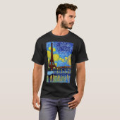 T-shirt Starry Paris Night (Devant entier)