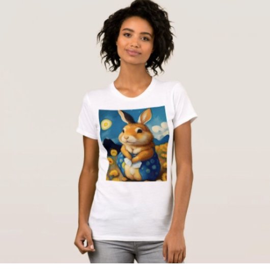 T-shirt Starry Spring Bunny