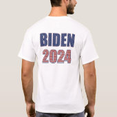T-shirt Stars and Stripes Typographie Biden 2024 (Dos)