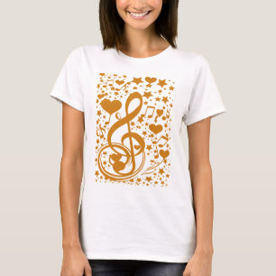 T-shirt Stars, Hears et The Music Notes, Gold_