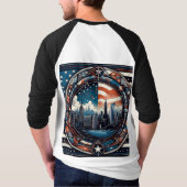 T-shirt "Stars, Stripes, and Style: Trendy US-Inspired Tee (Dos)