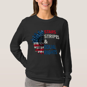 T-shirt Stars Stripes Egalité des droits 4 juillet la chaî