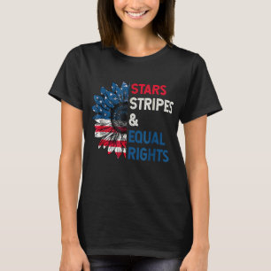 T-shirt Stars Stripes Egalité des droits 4 juillet la chaî