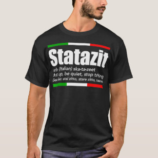 T-shirt Statazit Italien Épingle Anglais Signification Shu