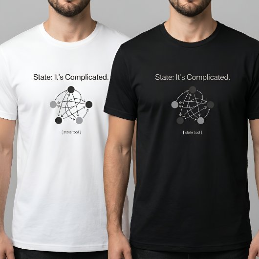 T-shirt State Its Complicated Programmer Humor