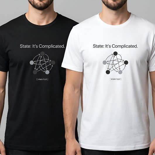 T-shirt State Its Complicated Programmer Humor