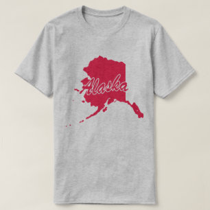 T-shirt State Of Alaska Shape