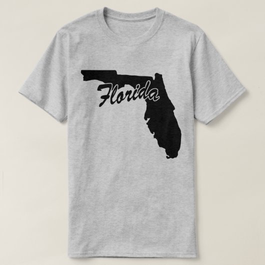 T-shirt State Of Florida Shape (Design devant)