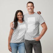 T-shirt State Of Indiana Shape (Unisexe)