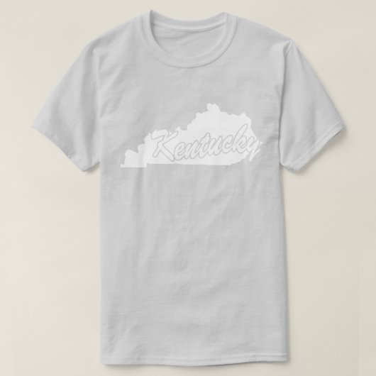 T-shirt State Of Kentucky Shape (Design devant)