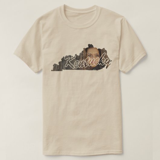 T-shirt State Of Kentucky Shape (Design devant)