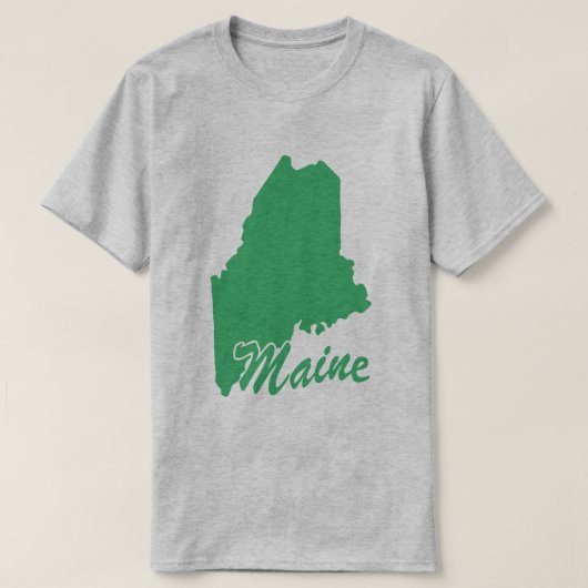 T-shirt State Of Maine Shape (Design devant)
