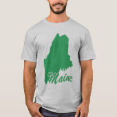 T-shirt State Of Maine Shape (Devant)