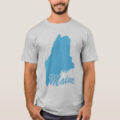 T-shirt State Of Maine Shape (Devant)