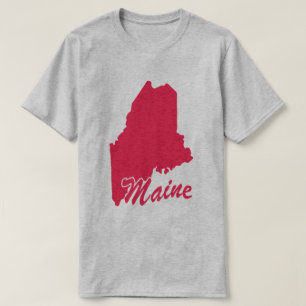 T-shirt State Of Maine Shape