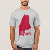 T-shirt State Of Maine Shape (Devant)