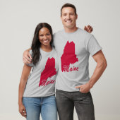 T-shirt State Of Maine Shape (Unisexe)