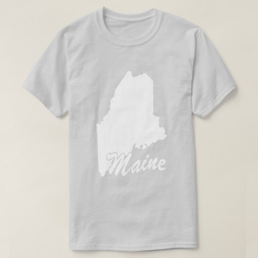 T-shirt State Of Maine Shape (Design devant)